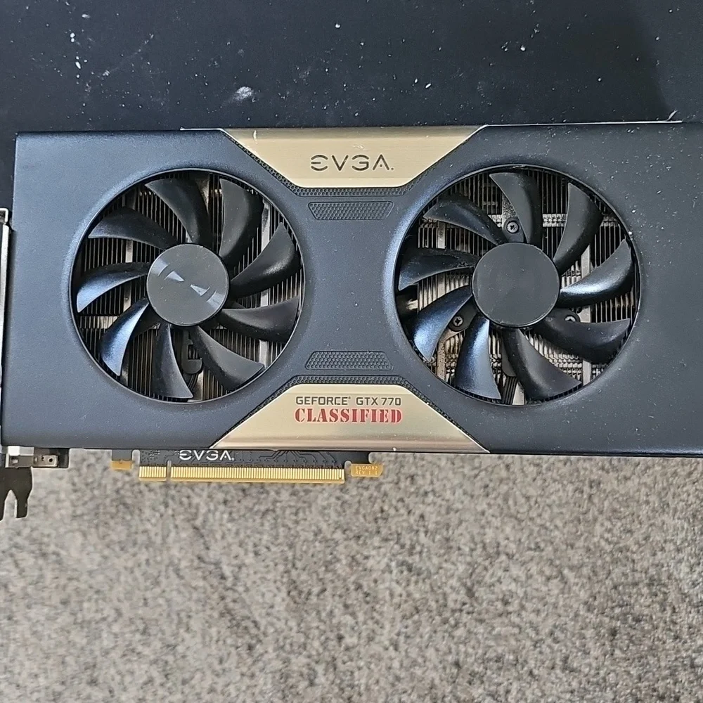 EVGA GeForce GTX 770 Graphics Card - Black and Gold